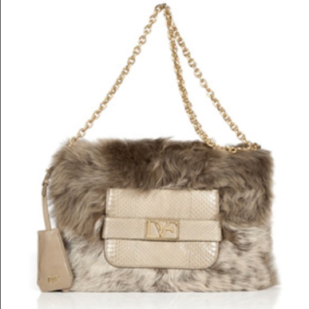 DVF mimosa clutch